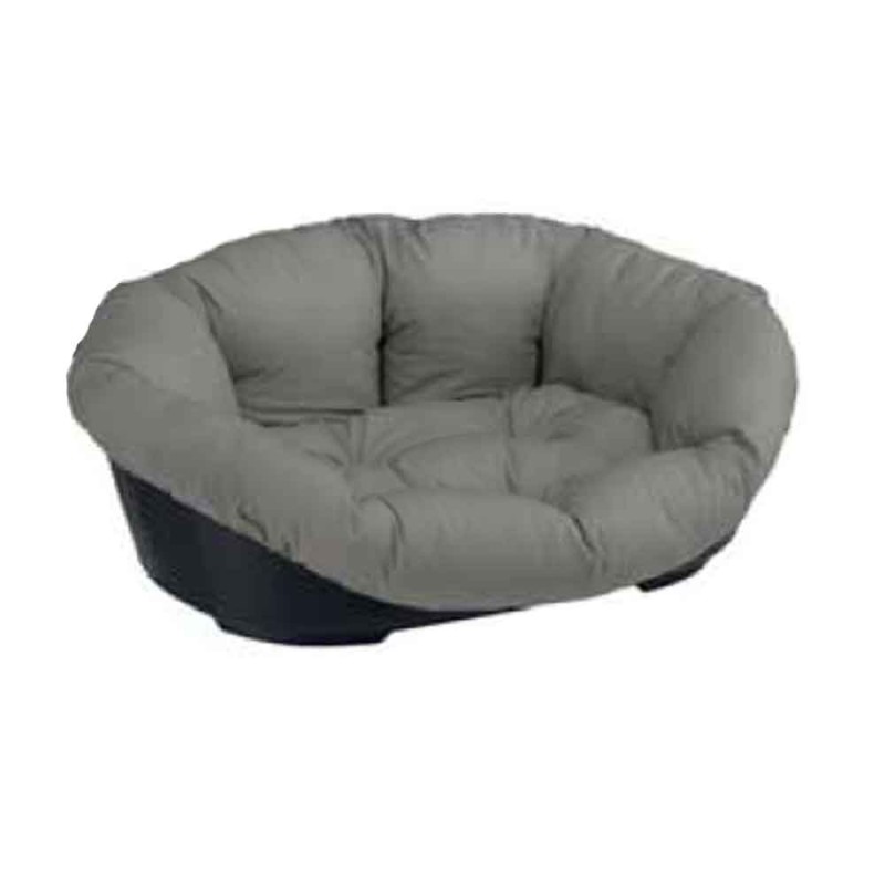 Corbeille pour Chien Ferplast Siesta Deluxe Noir + Sofa Gris