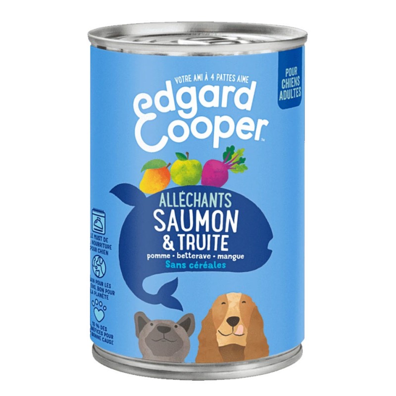 Edgard Cooper Boite Saumon & Truite  EDGARD COOPER  Paté pour chien