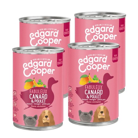 Edgard Cooper Boite Canard & Poulet EDGARD COOPER  Paté pour chien