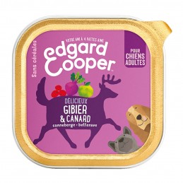 Terrine Edgard Cooper Gibier & Canard EDGARD COOPER  Paté pour chien