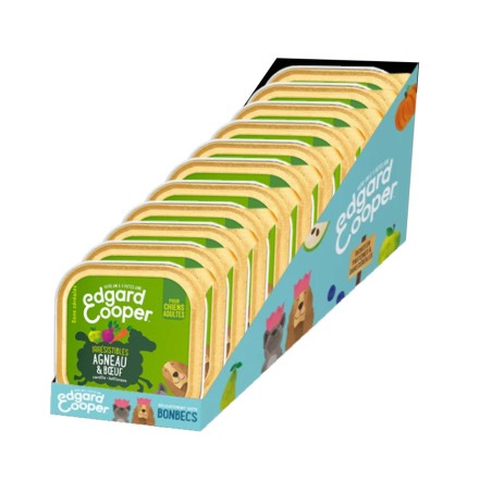 Terrine Edgard Cooper Agneau & boeuf EDGARD COOPER  Paté pour chien