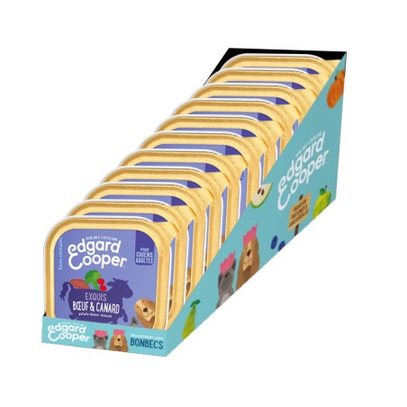 Terrine Edgard Cooper Boeuf & Canard EDGARD COOPER  Paté pour chien