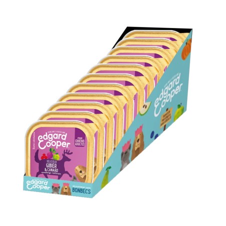 Terrine Edgard Cooper Gibier & Canard EDGARD COOPER  Paté pour chien