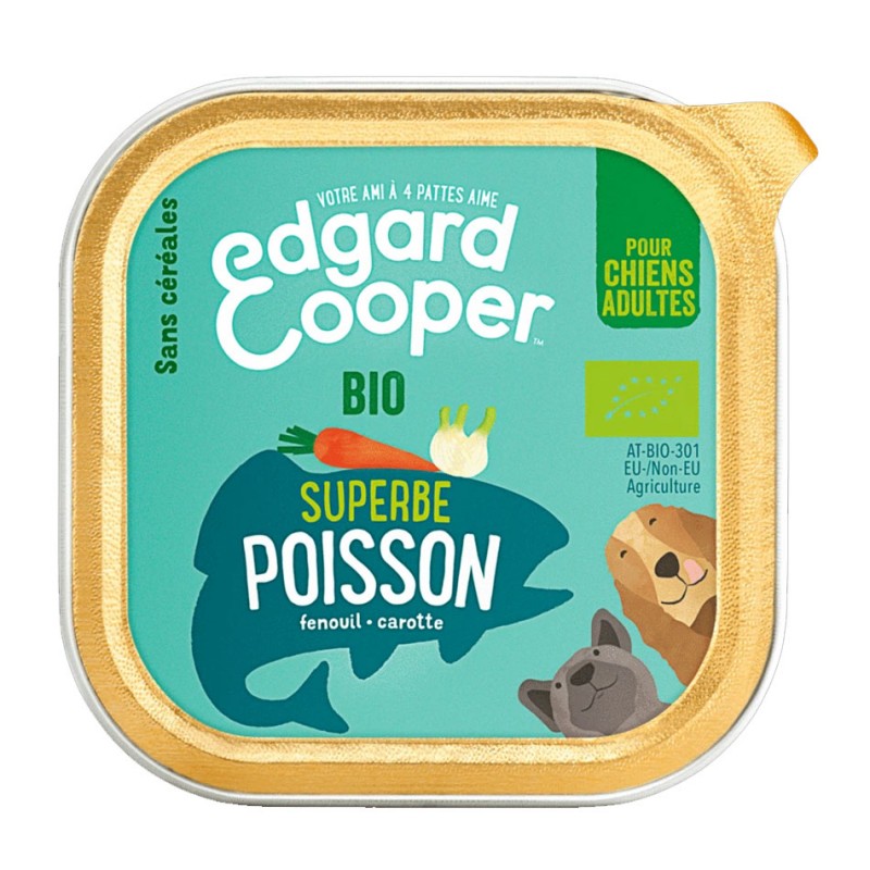Terrine Edgard Cooper Poisson EDGARD COOPER  Paté pour chien