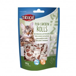 Friandise pour chat Trixie Fish Chicken Rolls TRIXIE 4011905427027 Friandises