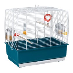 Ferplast Cage à Oiseaux VILLA Cage pour Oiseaux, Canaris, Pinsons,  Perruches Ondulées, Inséparables, en Métal, Accessoires inclus Mangeoires  rotatives