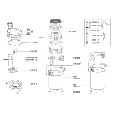 Embout pour tuyau pivotant (7656158) Eheim Ecco EHEIM 4011708763070 Tuyaux et accessoires