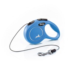 Laisse enrouleur Classic Flexi bleu FLEXI  Laisses enrouleur