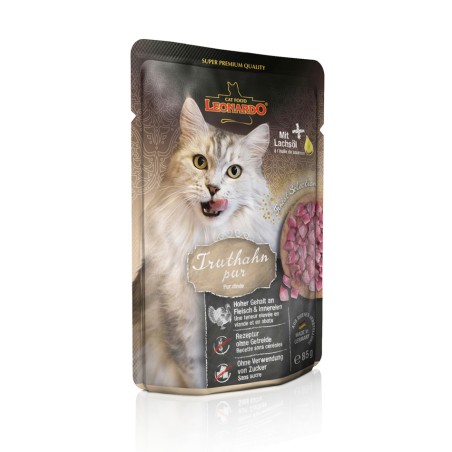 Terrine pour Chat Leonardo Pur Dinde LEONARDO  Terrines Leonardo