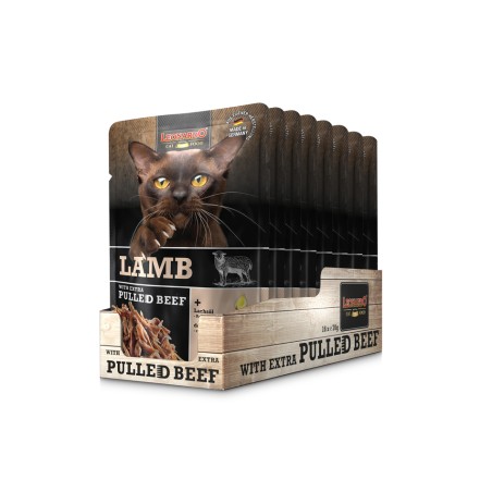 Terrine pour chat Agneau effiloché Leonardo LEONARDO  Terrines Leonardo