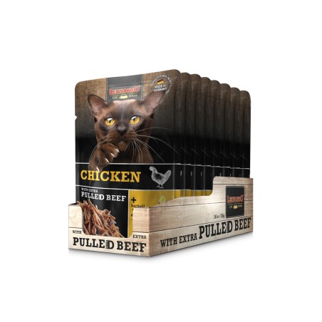 Terrine pour chat Poulet effiloché Leonardo LEONARDO  Terrines Leonardo