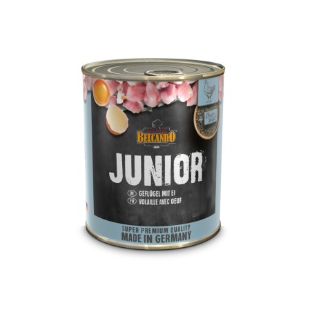 Boite Belcando Junior, Volaille & oeuf BELCANDO  Paté pour chien