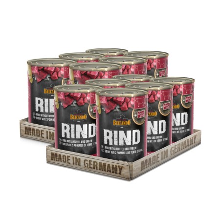 Boite Belcando Boeuf avec pommes de terre BELCANDO  Paté pour chien