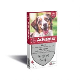 Antiparasitaire Advantix 10-25 kg ADVANTIX  Pipettes
