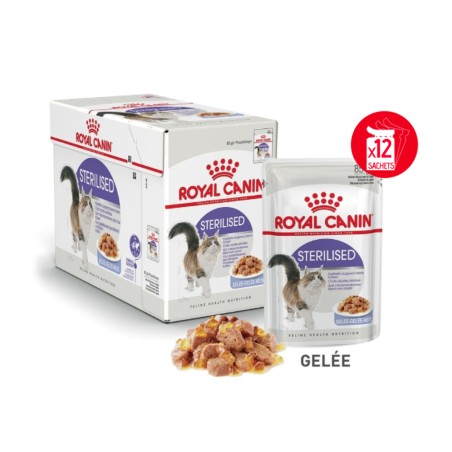 Terrines chat STERILISED JELLY 12X85G ROYAL CANIN 9003579311844 Terrines Royal Canin
