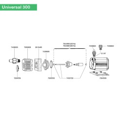 Turbine + axe (7644990) Eheim Universal 300 EHEIM 4011708761946 Rotor