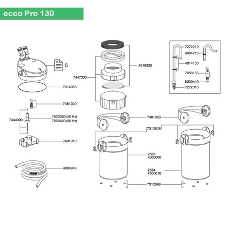 Turbine (7603350) Eheim eccoPro et Prof 3 250T EHEIM 4011708764237 Rotor