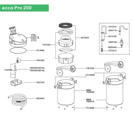 Turbine (7603350) Eheim eccoPro et Prof 3 250T EHEIM 4011708764237 Rotor