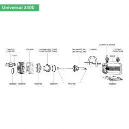 Turbine 60 Hz (7653068) Eheim Universal 2400 et 3400 EHEIM 4011708763926 Rotor