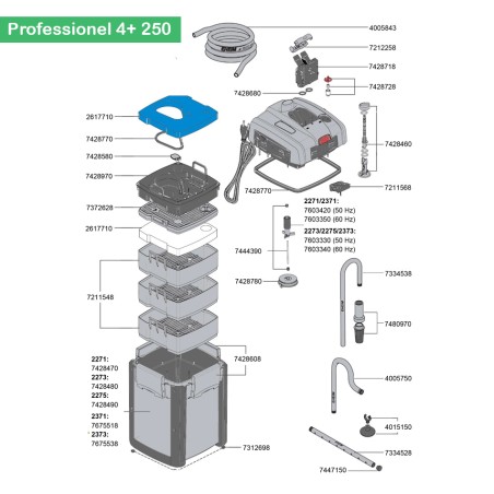 Joint cuve (7428770) Eheim Prof 3, 3e, 4+ et 5e EHEIM 4011708744963 Joint