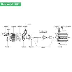Embout de rejet (7438210) Eheim Universal 1200 EHEIM 4011708742082 Tuyaux et accessoires