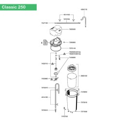 Capot (7632500) Eheim Classic 250 EHEIM 4011708761489 Petit matériel