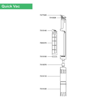 Couvercle et interrupteur boîtier (7477528) Eheim Quick Vac EHEIM 4011708743324 Petit matériel