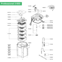 Joint adaptateur (7428680) Eheim Prof 3, 3e, 4+ et 5e EHEIM 4011708744598 Joint