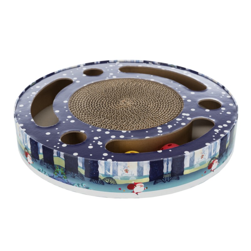 Griffoir tambour de Noël pour chat Griffoir tambour de Noël pour chat