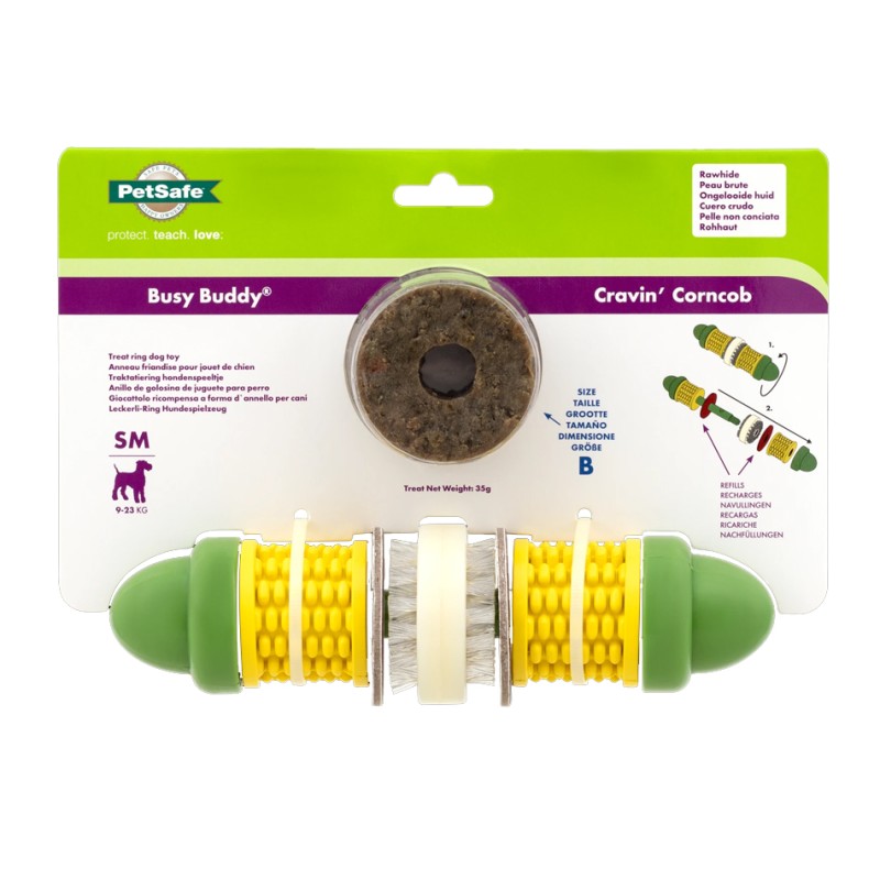 Jouet à friandises Cravin'Corncob PETSAFE 729849173170 Jeux éducatif