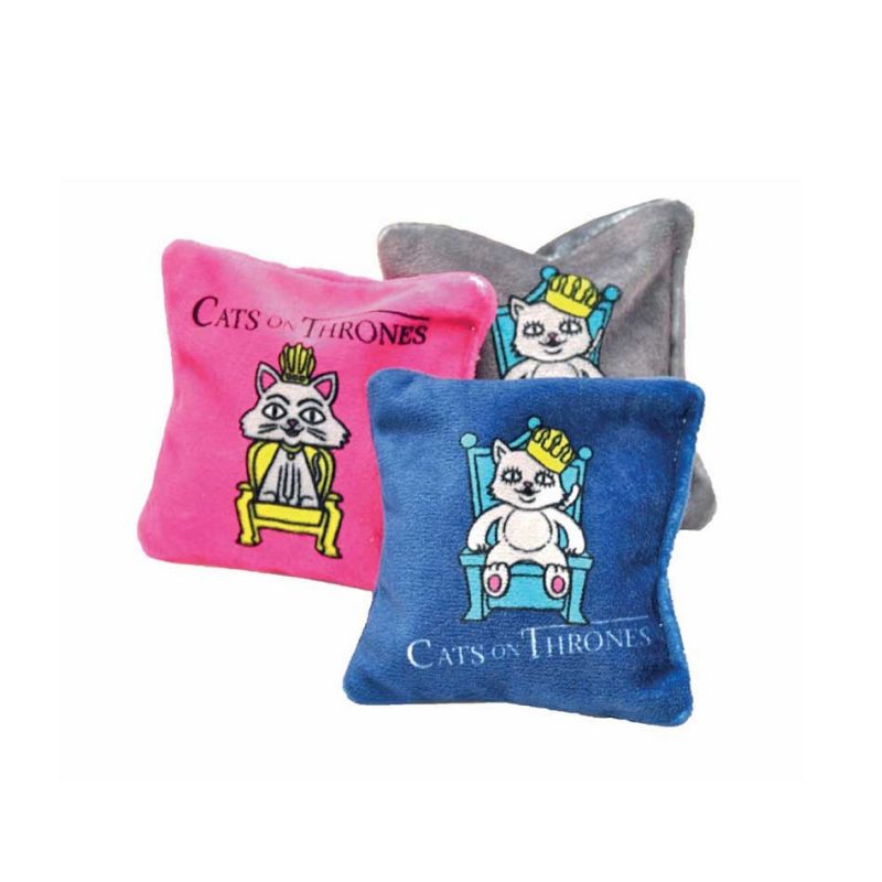 Coussin Cats On Thrones  BUBIMEX 4250078991076 Souris, peluches