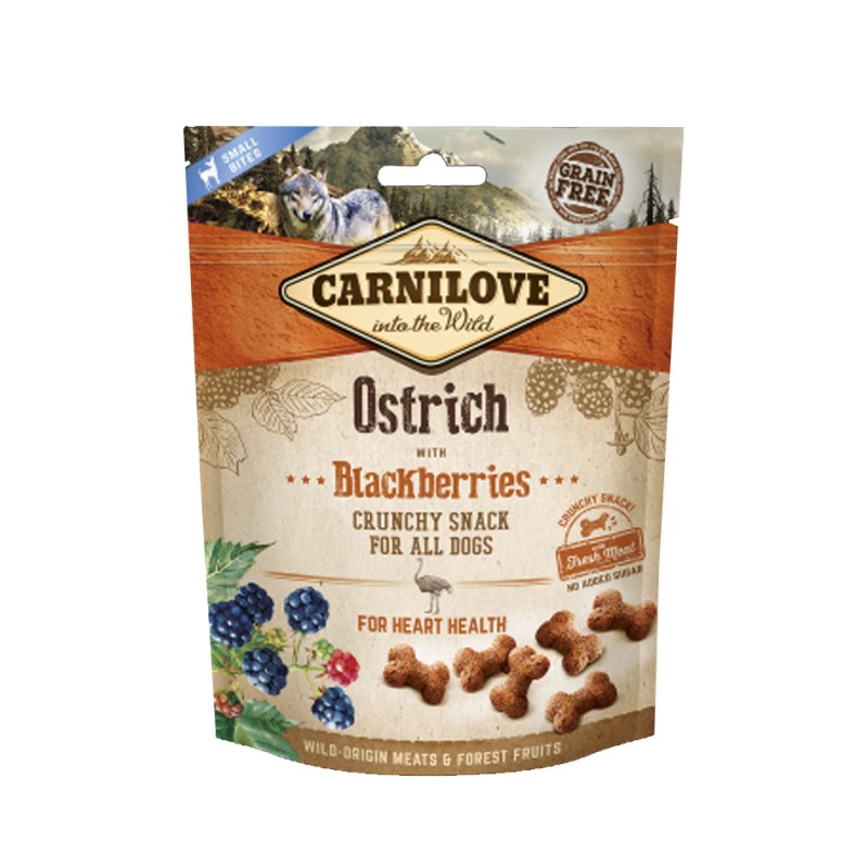 Carnilove Crunchy autruche/mûres ANIMAL FOOD DIFFUSION 8595602527274 Petites friandises