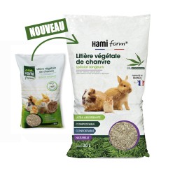 Litière végétale de chanvre 30 L Hami Form HAMI 3469980006124 Litière, foin, paille
