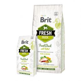 Croquettes Brit Fresh canard/millet - Adulte BRIT  Croquettes Brit Fresh