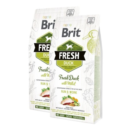 Croquettes Brit Fresh canard/millet - Adulte BRIT  Croquettes Brit Fresh