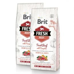 Croquettes Brit Fresh boeuf/citrouille - Puppy BRIT  Croquettes Brit Fresh