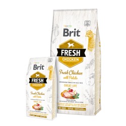 Croquettes Brit Fresh poulet/pommes de terre Adulte BRIT  Croquettes Brit Fresh