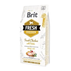 Croquettes Brit Fresh poulet/pommes de terre Adulte BRIT  Croquettes Brit Fresh