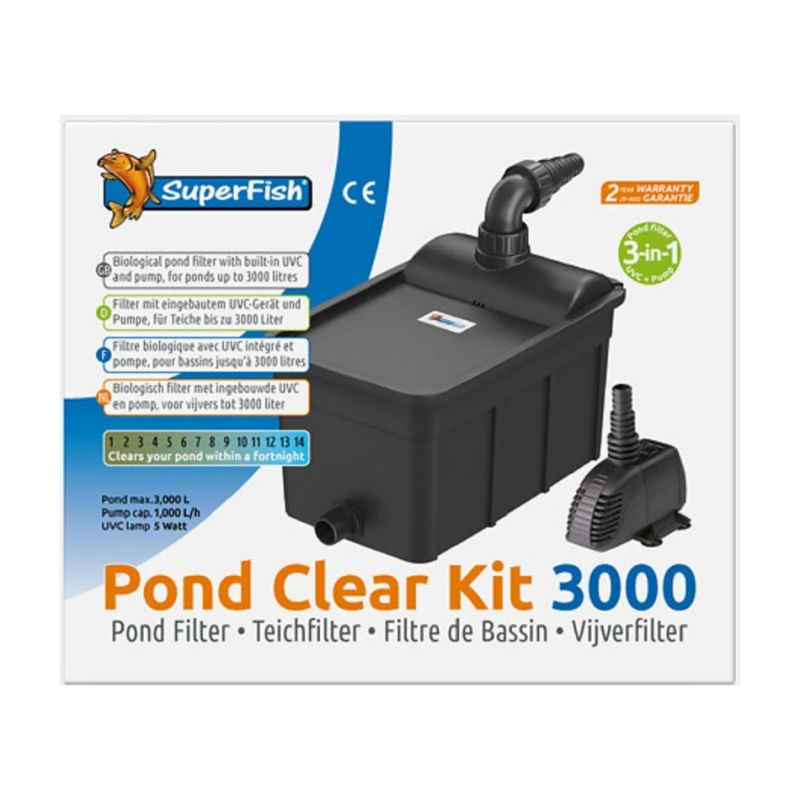 Superfish Pond Clear Kit 3000 SUPERFISH 8715897275593 Filtre