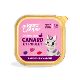 Boite Edgard Cooper - Canard & Poulet Patée pour chatons EDGARD COOPER 5407009641183 Boîtes, pochons alimentation humide pour...