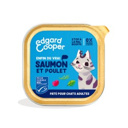 Boite Edgar Cooper - Saumon Poulet EDGARD COOPER 5407009641213 Boîtes, pochons alimentation humide pour chats