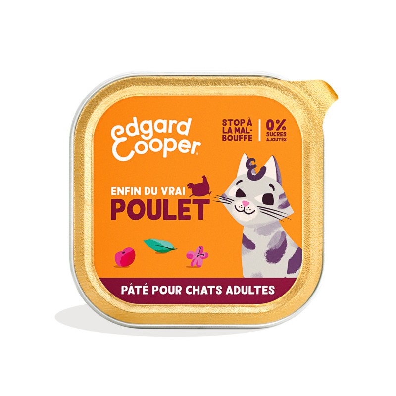 boite Edgar Cooper - Poulet EDGARD COOPER 5407009641206 Boîtes, pochons alimentation humide pour chats