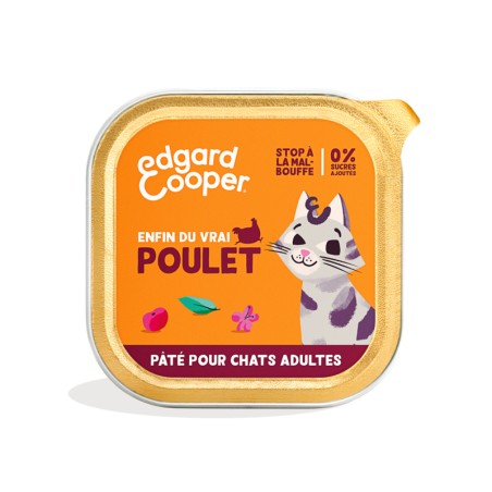 boite Edgar Cooper - Poulet EDGARD COOPER 5407009641206 Boîtes, pochons alimentation humide pour chats