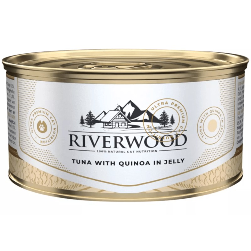 Boite Riverwood - Terrine Thon avec Quinoa pour chat PSF RIVERWOOD 8720514561881 Boîtes, pochons alimentation humide pour chats