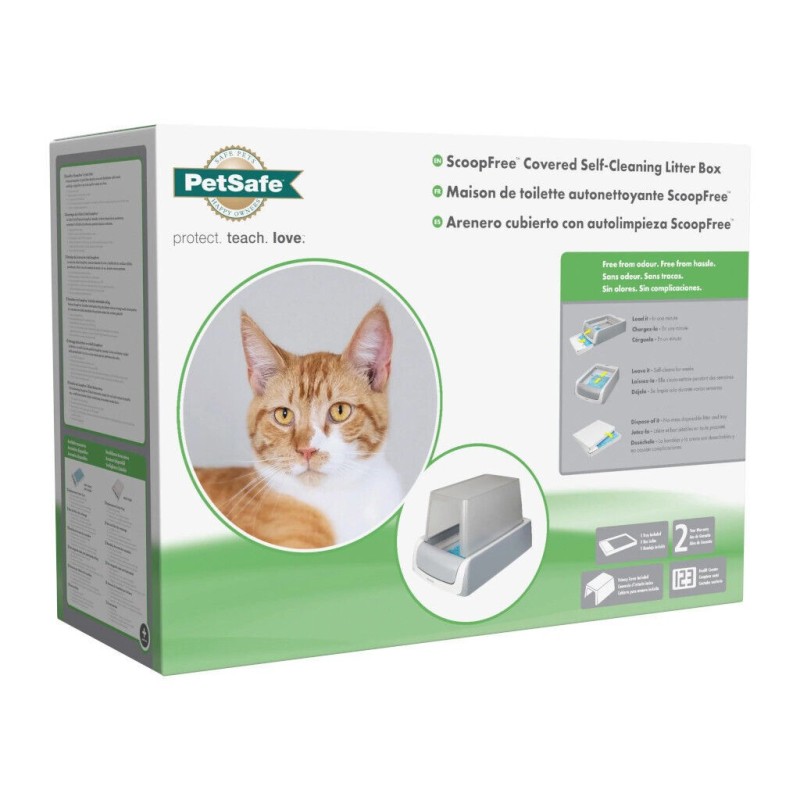 ScoopFree™ Litière autonettoyante avec couvercle PETSAFE 729849171251 Maisons de toilette et bacs