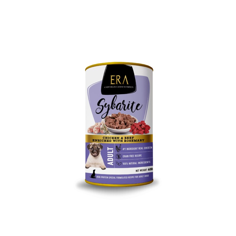 Pâtée ERA Sybarite pour chien adulte - Poulet & Boeuf ERA 8437020409834 Pâtés ERA Sybarite