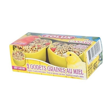 Godets x 2 Friandises au Miel pour Canari - Zolux ZOLUX 3336021421201 Canaris