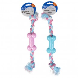 Puppy Toy - Os avec corde – Duvo+ DUVO+ 5414365318420 Jouets à mordre