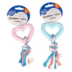 Puppy Toy - Coeur avec corde – Duvo+ DUVO+ 5414365318390 Jouets à mordre