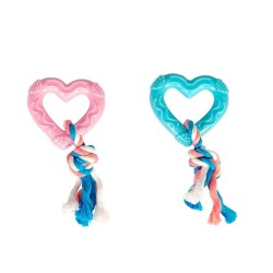 Puppy Toy - Coeur avec corde – Duvo+ DUVO+ 5414365318390 Jouets à mordre